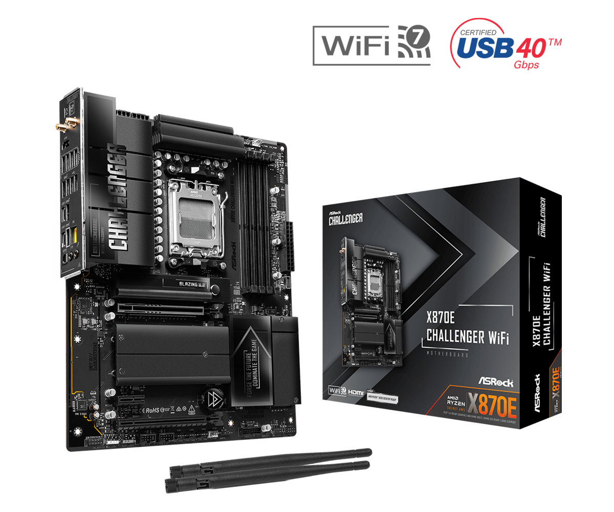 X870E Challenger WiFi Photos